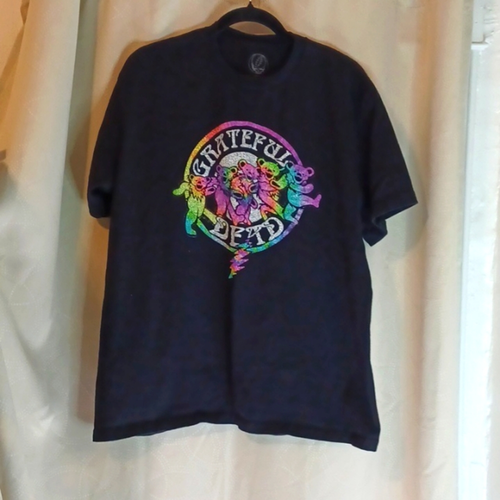 Grateful Dead 2021 Rainbow Bears T-Shirt Size Large